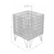 Azar Displays Square Large Stainless Wire Bin 300704 - alternate 3